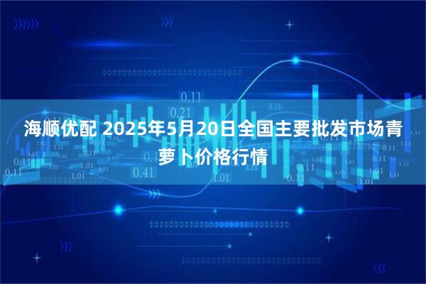海顺优配 2025年5月20日全国主要批发市场青萝卜价格行情