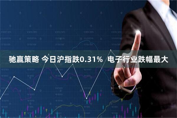 驰赢策略 今日沪指跌0.31%  电子行业跌幅最大