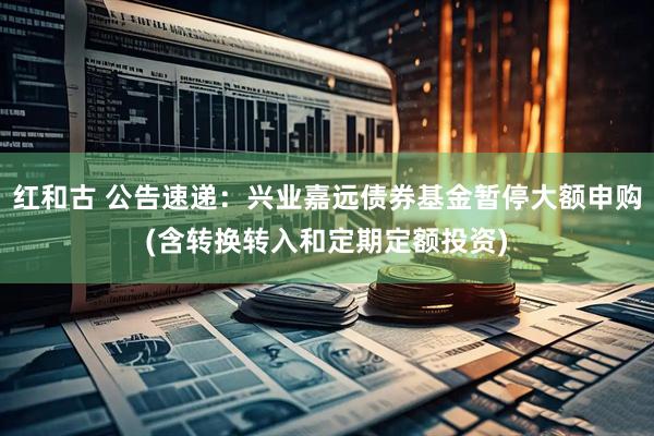 红和古 公告速递：兴业嘉远债券基金暂停大额申购(含转换转入和定期定额投资)