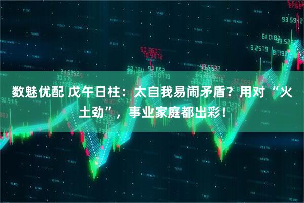 数魅优配 戊午日柱：太自我易闹矛盾？用对 “火土劲”，事业家庭都出彩！
